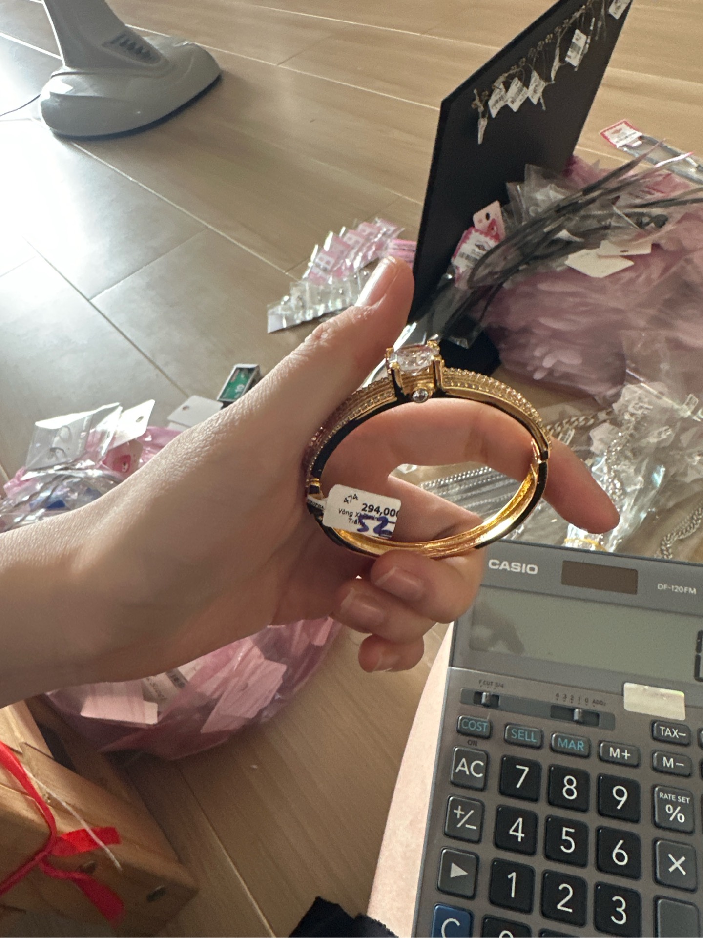 Vòng Xi Platin Vàng