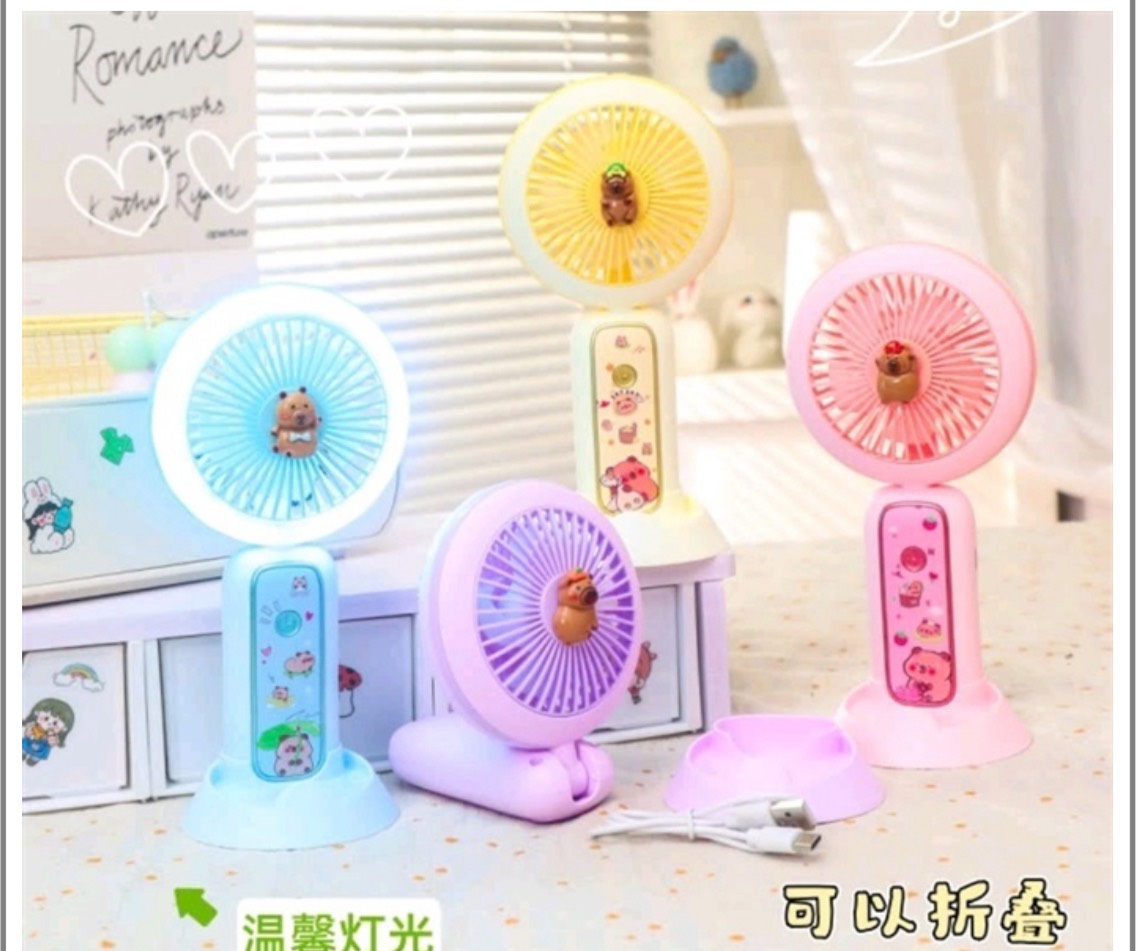 Quạt Capy Phát Sáng Gấp Gọn