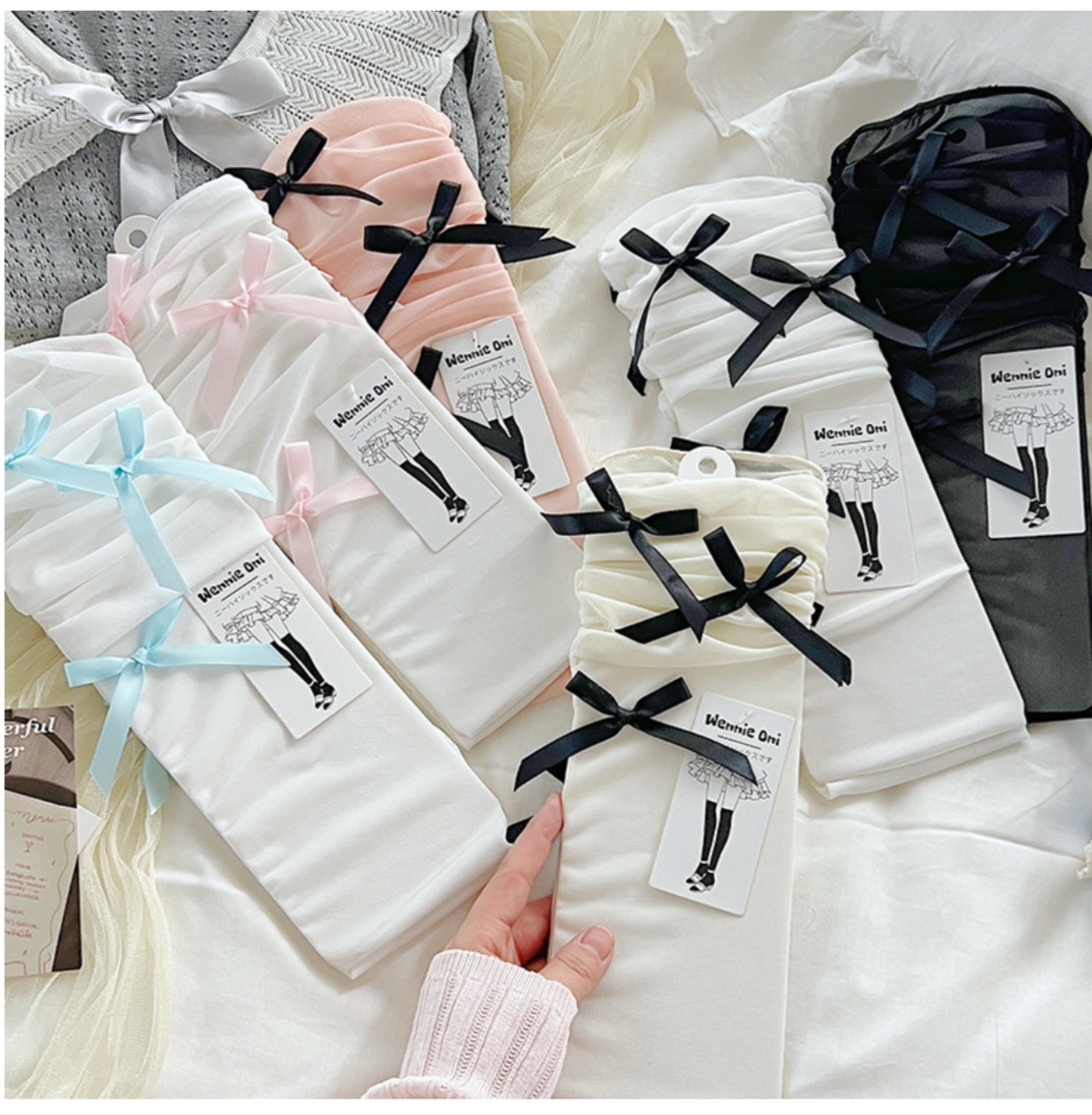 Vớ Nơ Cao Tới Đầu Gối