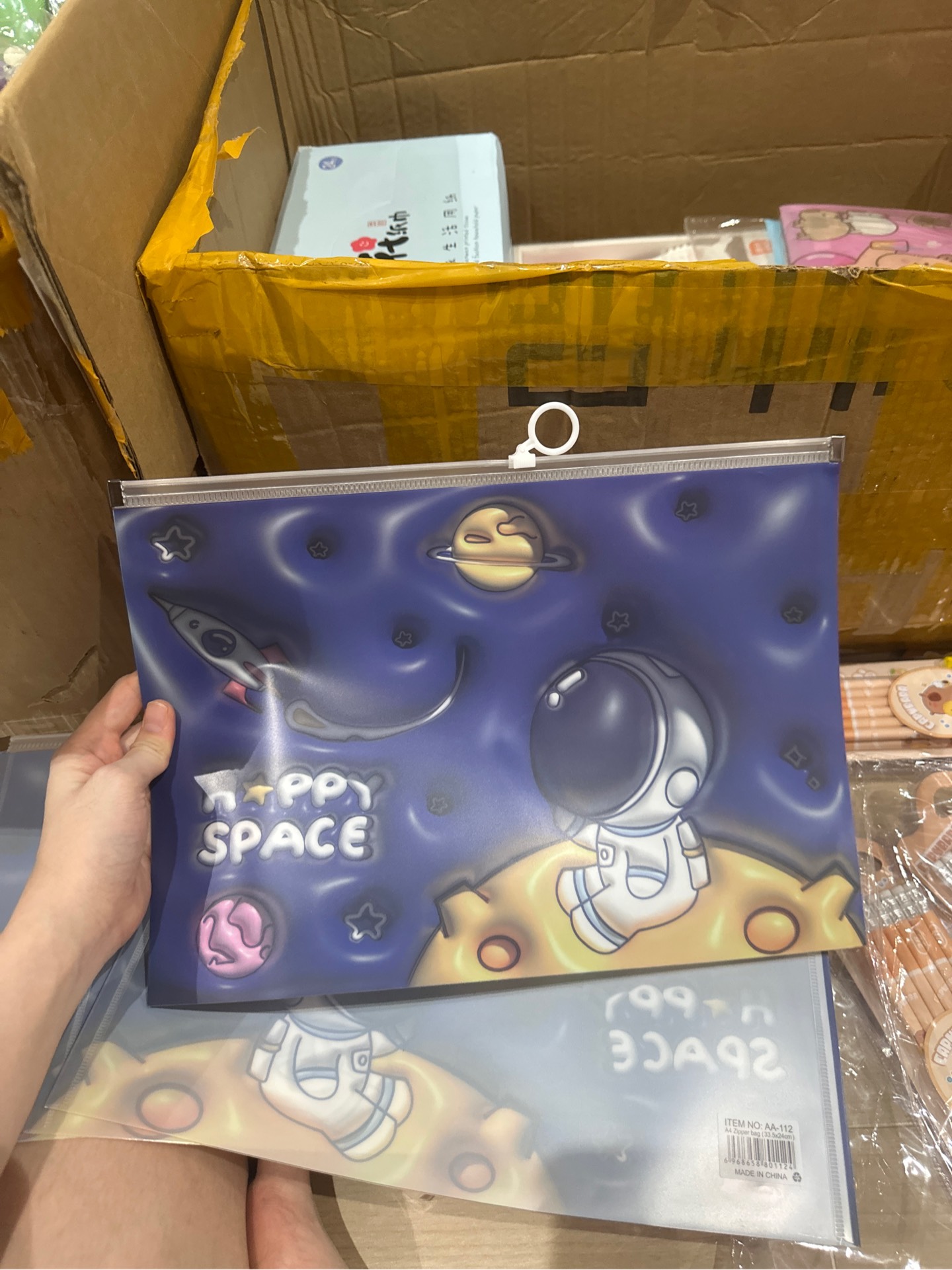 Túi Zip Hoạt Hình A4