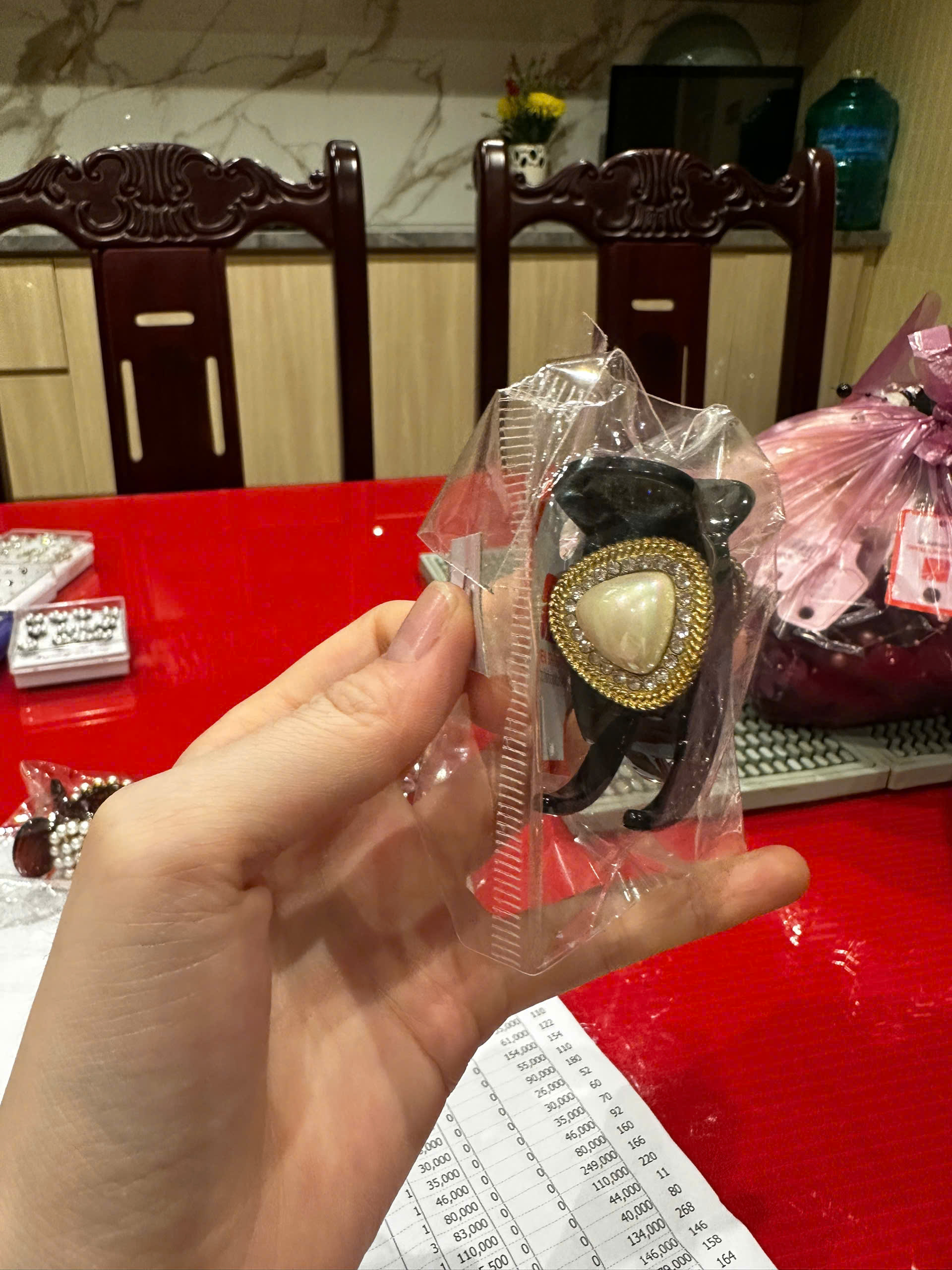 Kẹp Ngọc Trai (3 Răng)