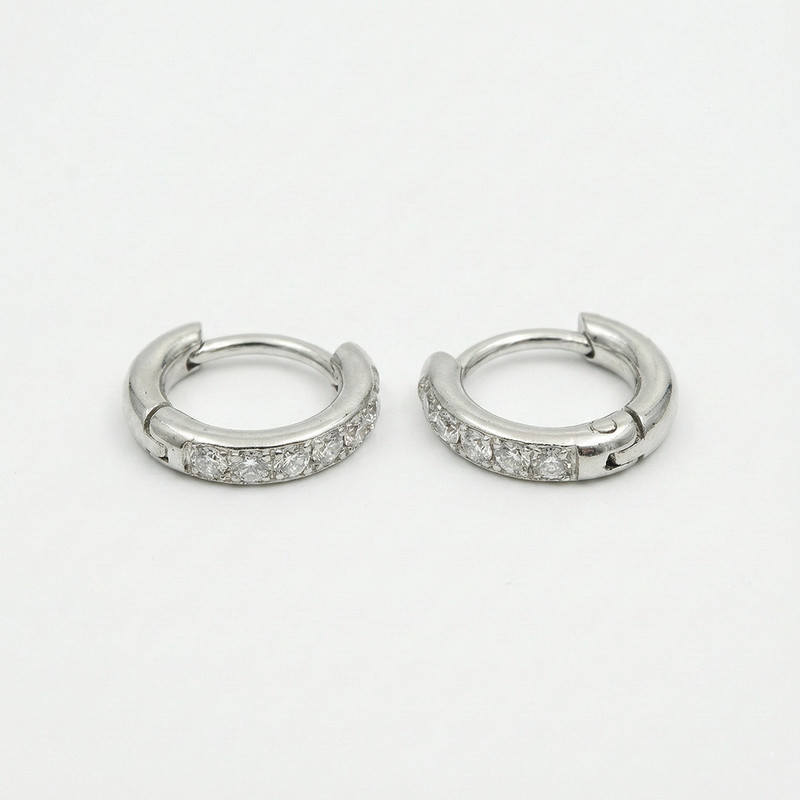 Bông tai Moissanite giả kim cương thiết kế basic nữ tính và sang trọng