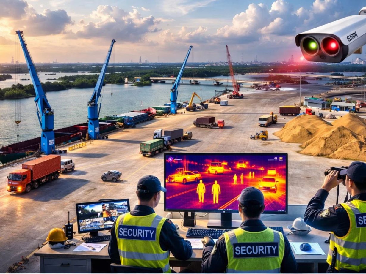CAMERA NHIỆT – GIẢI PHÁP AN TOÀN HIỆN ĐẠI TẠI CẢNG BIỂN: HỒNG LONG PORT ĐẢM BẢO HOẠT ĐỘNG AN NINH & TIN CẬY