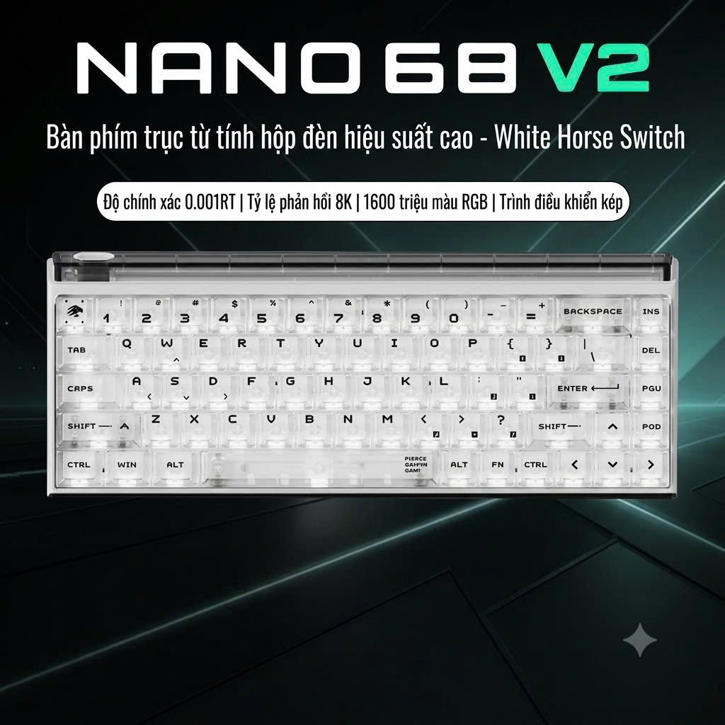 [GROUP BUY] BÀN PHÍM GAMING HE MADLIONS NANO 68 V2