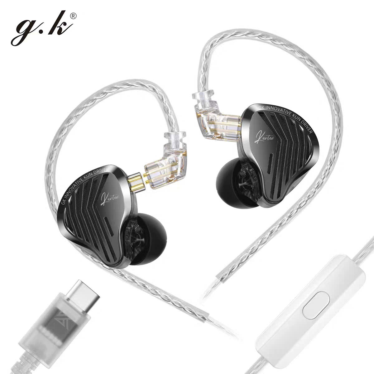 Tai Nghe IEM GK Kunten Large Dynamic Driver 10mm Nghe Tạp