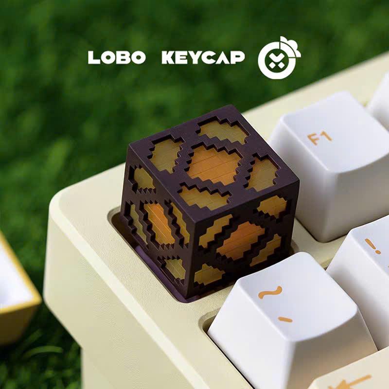 [Group Buy] Keycap Artisan Minecraft Đá Phát Sáng Đèn RedStone