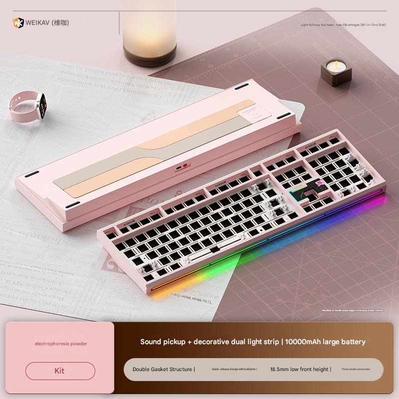 Bàn Phím Cơ WEIKAV NUT108 Nhôm CNC 3 Mode Full Size