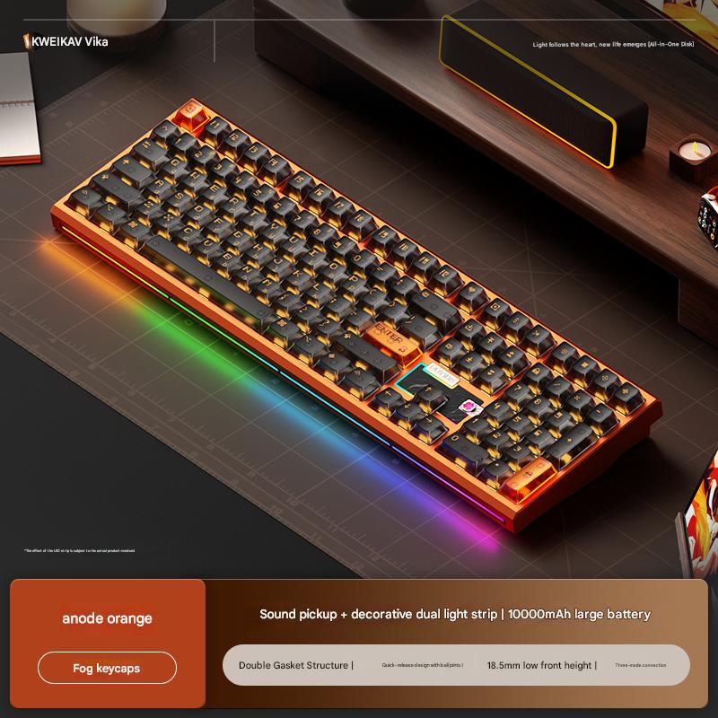 Bàn Phím Cơ WEIKAV NUT108 Nhôm CNC 3 Mode Full Size