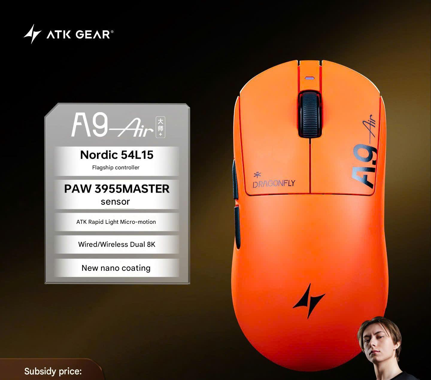 [Đã Đóng GB] Chuột Gaming eSport ATK A9 Air Master+ Và A9 Ultimate Master+