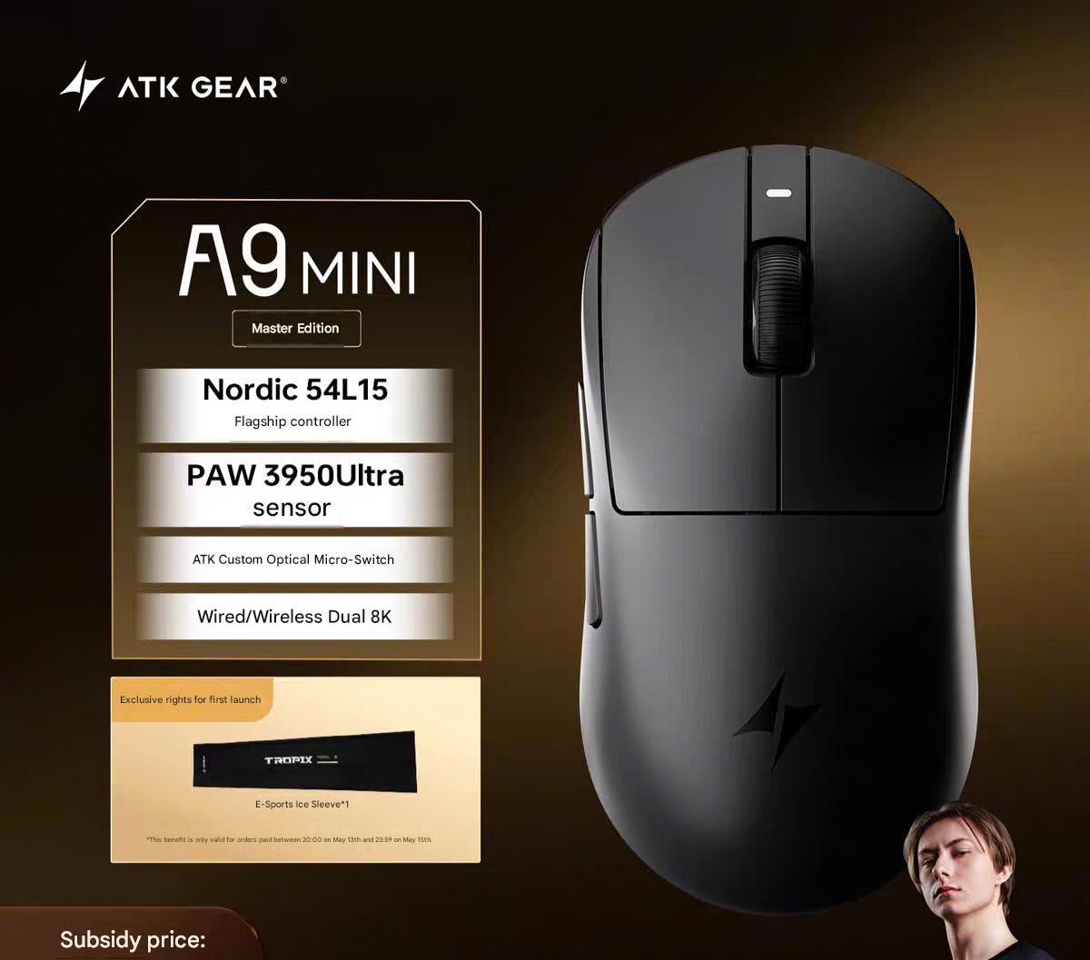 [Đã Đóng GB] Chuột Gaming ATK A9 Mini Paw 3955 Master