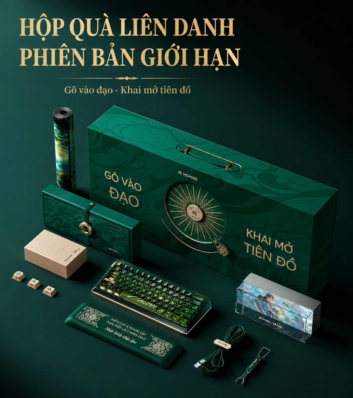 [ĐÃ ĐÓNG GB] BÀN PHÍM HE MCHOSE GOD 60 x PHÀM NHÂN TU TIÊN LIMITED EDITION