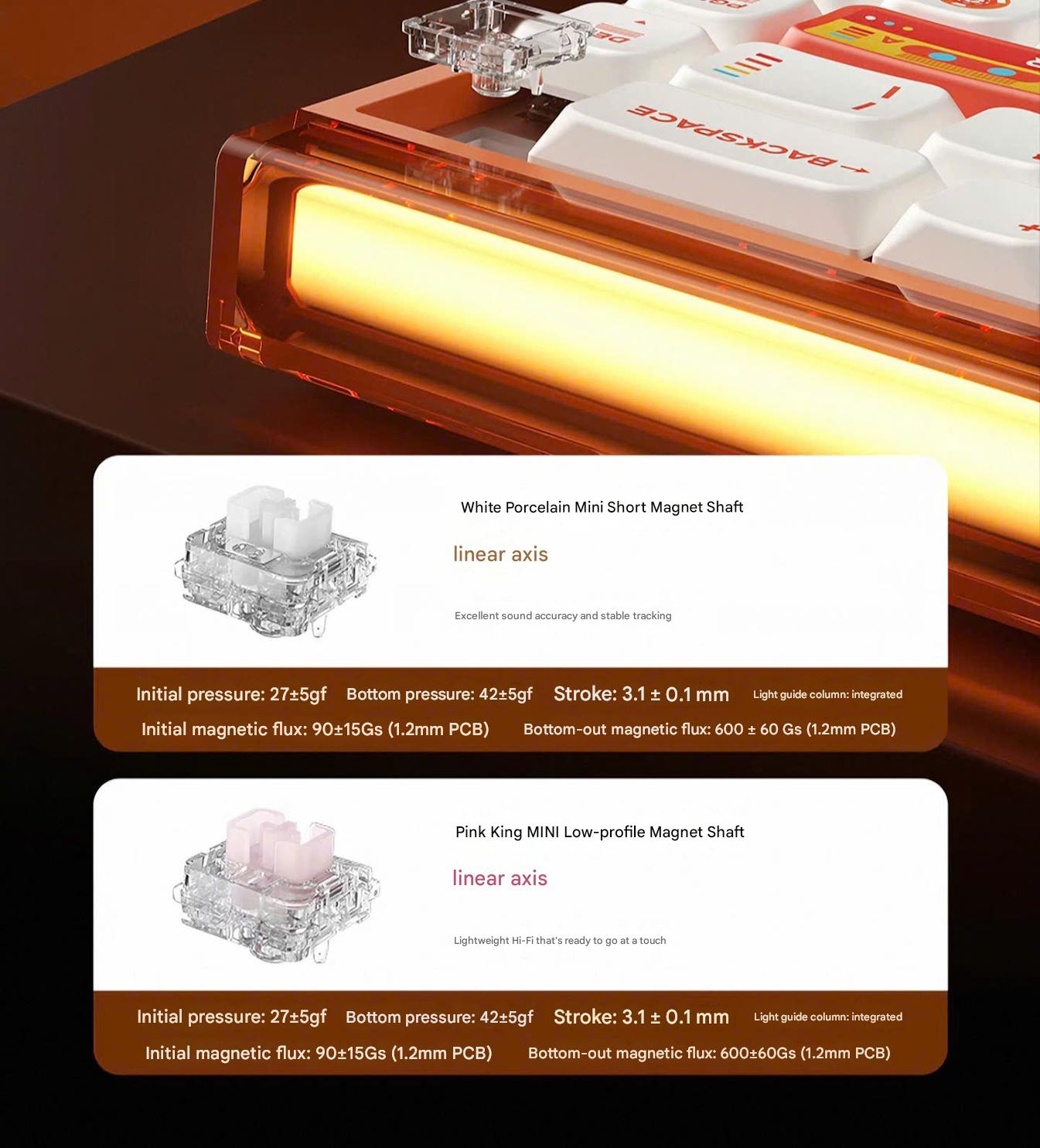 [Đã Đóng GB] Bàn Phím Gaming Low Profile Aula Hero68 Mini Air