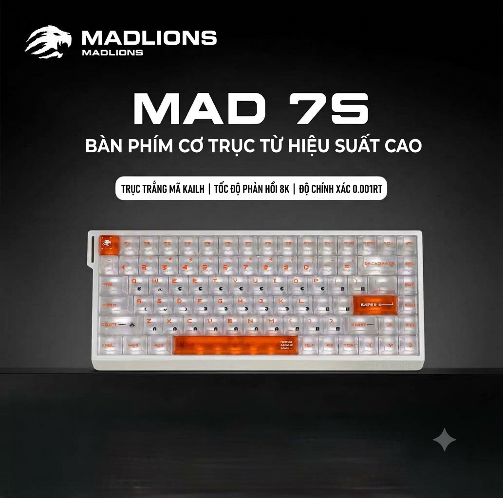 [GROUP BUY] MADLIONS MAD 75 PHỔ CẬP PHÍM HE RAPID TRIGGER 0,001MM