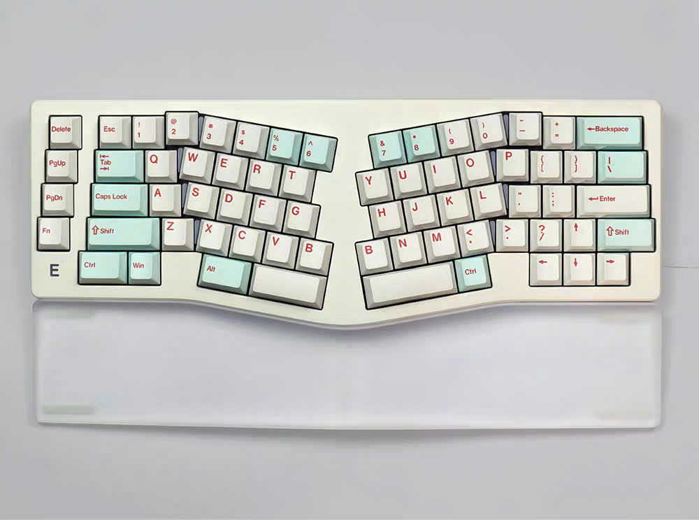 Bàn Phím Cơ Alice MMD EIF68 Ergo Tặng Kèm Kê Tay