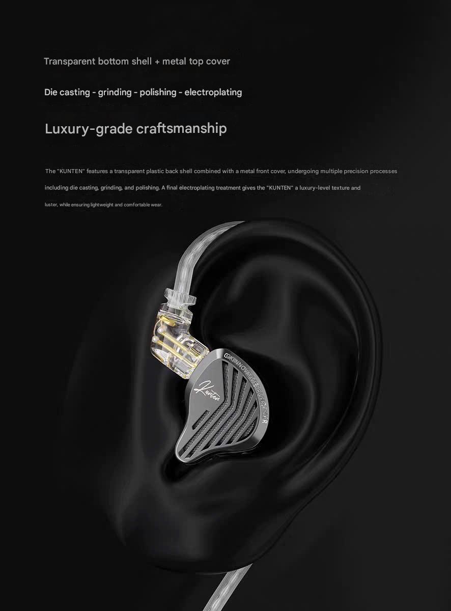 Tai Nghe IEM GK Kunten Large Dynamic Driver 10mm Nghe Tạp