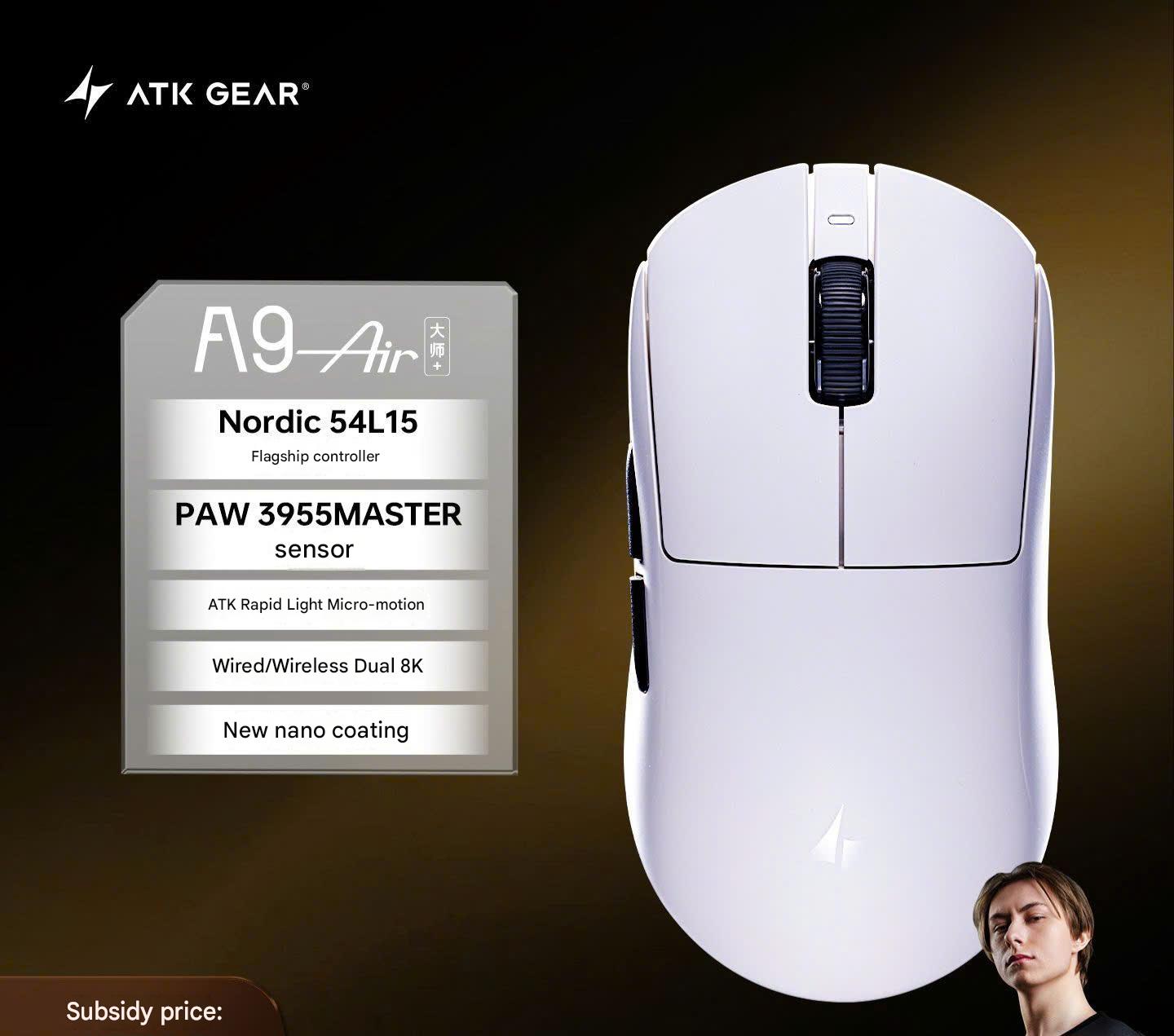 [Đã Đóng GB] Chuột Gaming eSport ATK A9 Air Master+ Và A9 Ultimate Master+