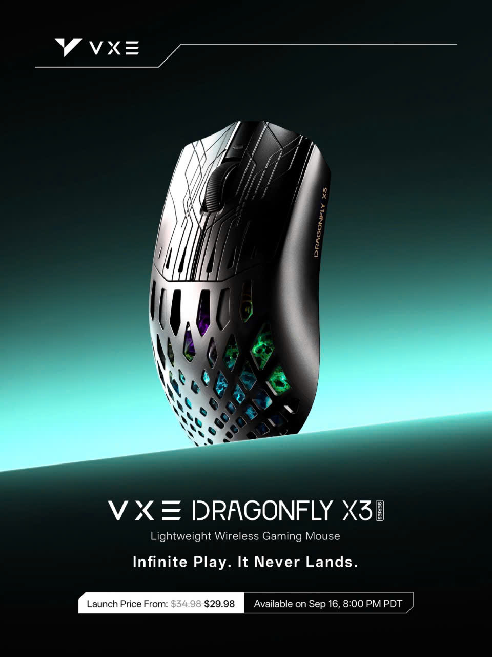 [GROUP BUY] CHUỘT GAMING VXE DRAGONFLY X3 SERIES
