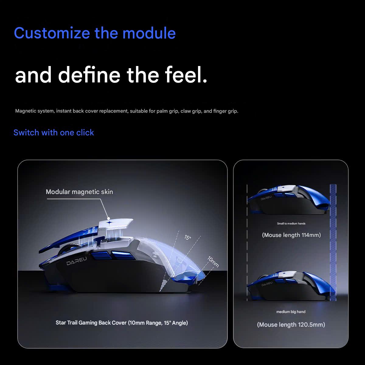 [Group Buy] Chuột Gaming Không Dây Ultra 07 Module Lắp Ghép