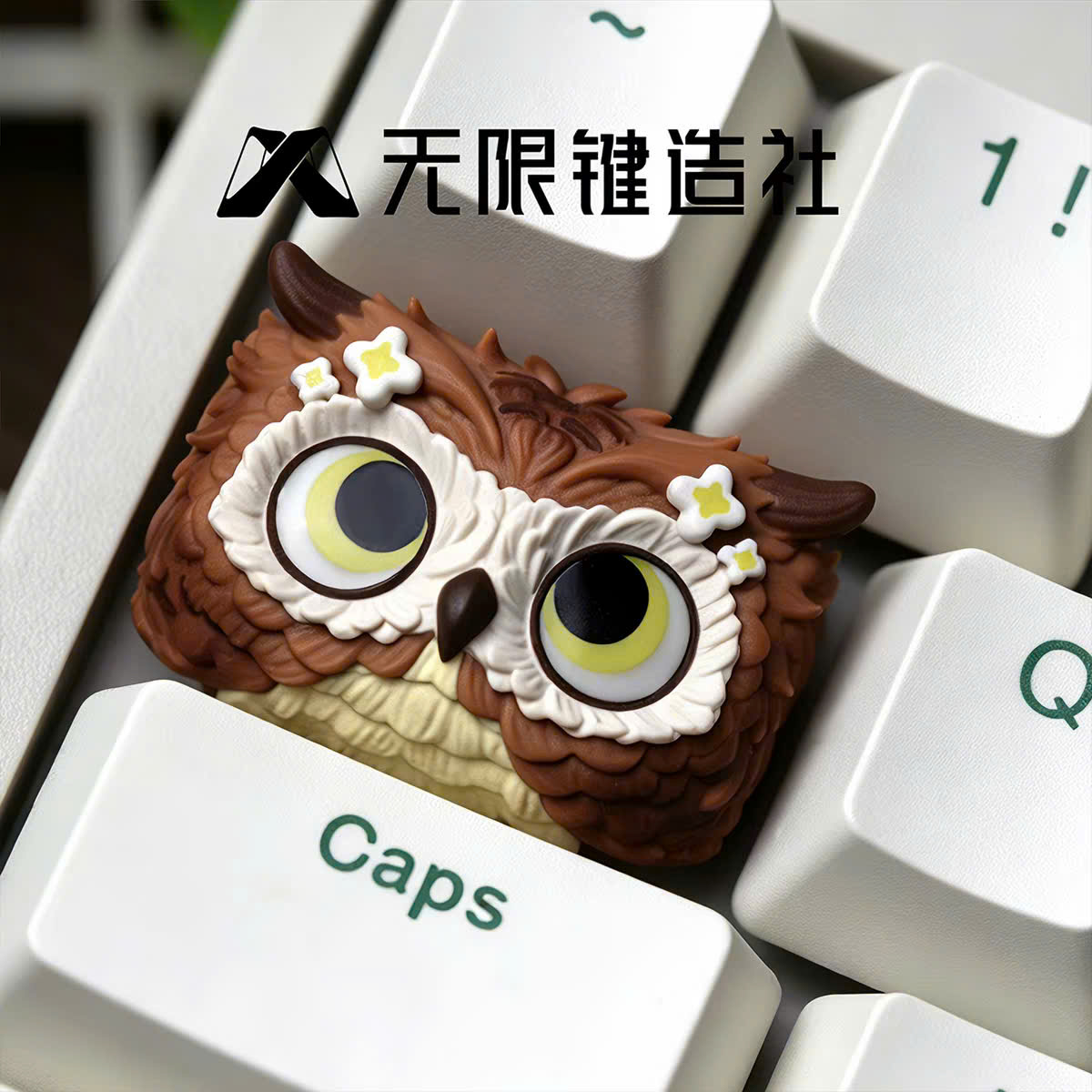 Keycap Artisan LOBO Cú Mèo 1.5u