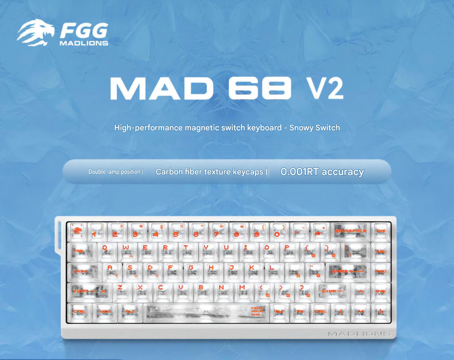[Group Buy] Bàn Phím Cơ Gaming HE MADLIONS MAD 60/68 V2