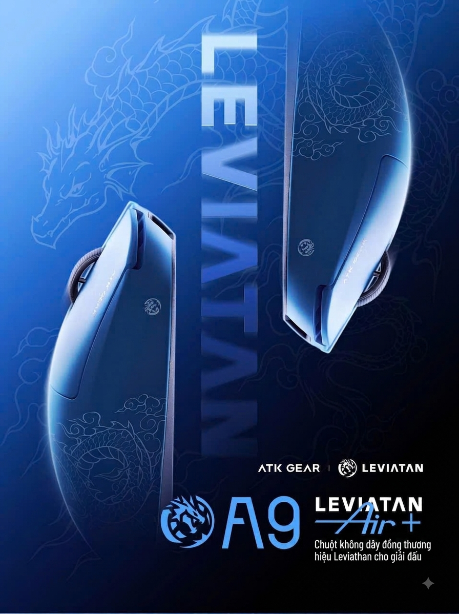 [GROUP BUY] CHUỘT GAMING ATK A9 AIR PLUS LEVIATAN