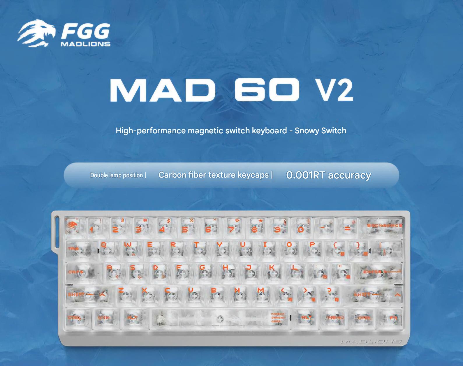 [Group Buy] Bàn Phím Cơ Gaming HE MADLIONS MAD 60/68 V2