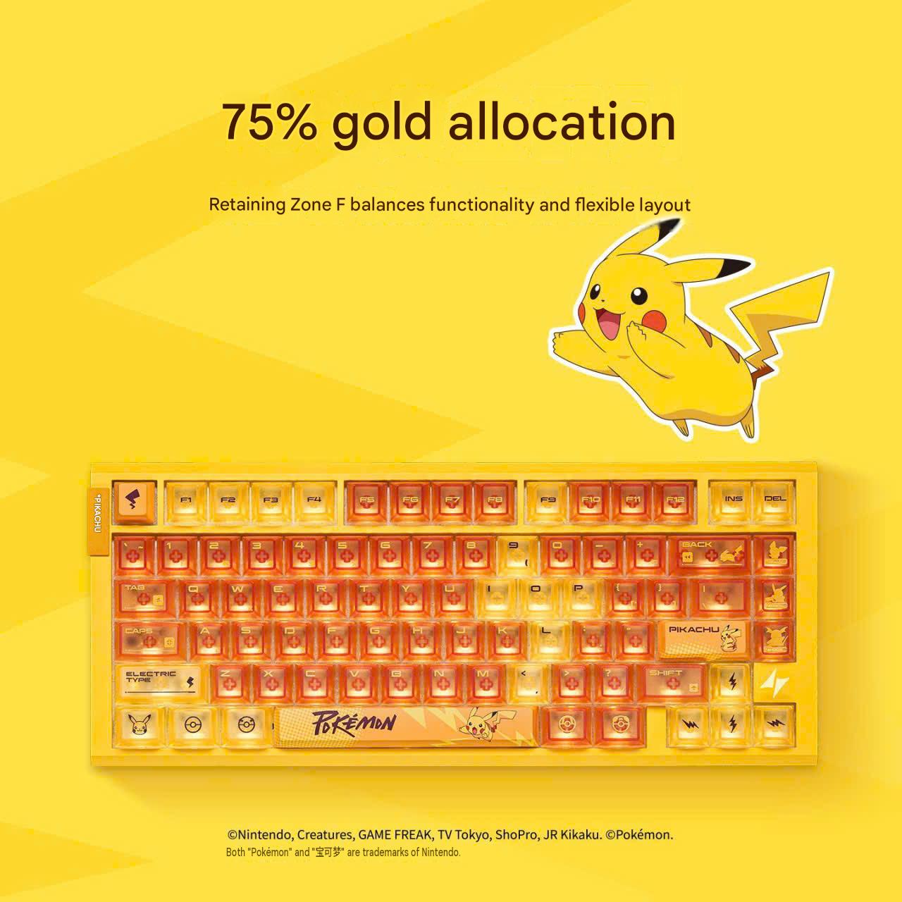 [GROUP BUY] BÀN PHÍM HE ATK RS7 AIR POKEMON COLAB EDITION