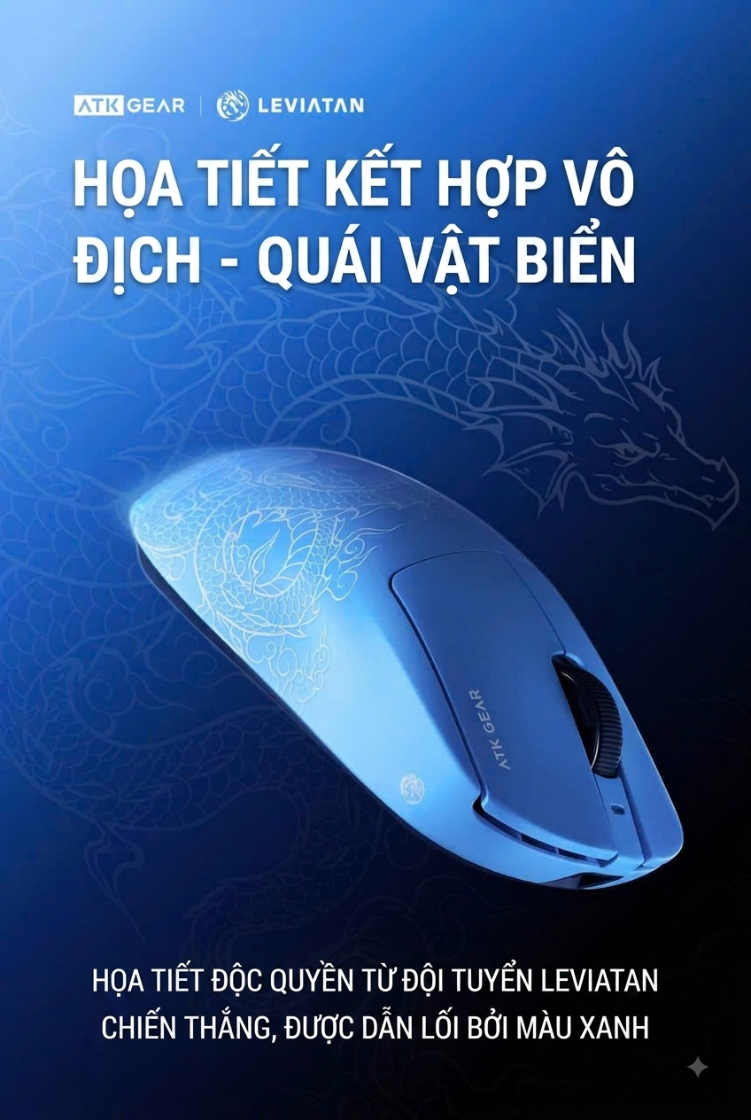 [GROUP BUY] CHUỘT GAMING ATK A9 AIR PLUS LEVIATAN