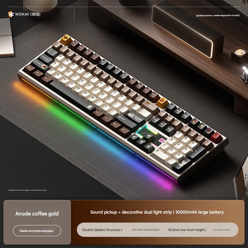 Bàn Phím Cơ WEIKAV NUT108 Nhôm CNC 3 Mode Full Size