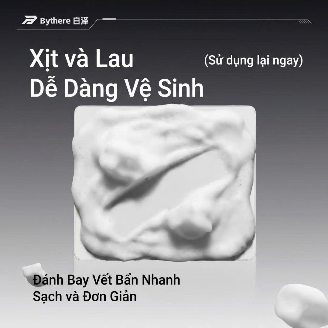 [Group Buy] Chai Xịt Giặt Khô Dạng Foam Bythere Dùng cho Pad Chuột 300ml
