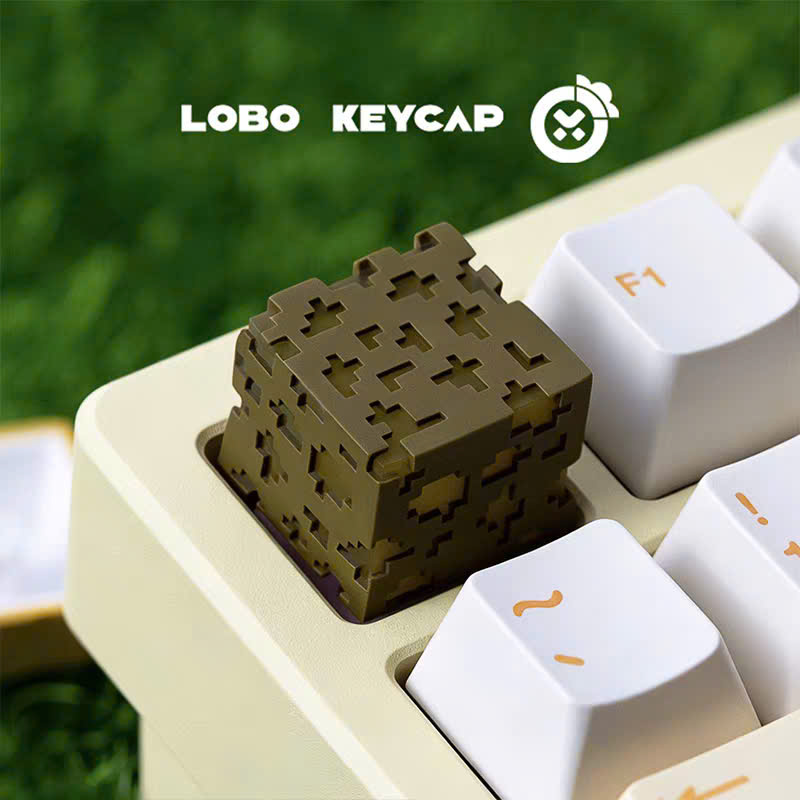 [Group Buy] Keycap Artisan Minecraft Đá Phát Sáng Đèn RedStone