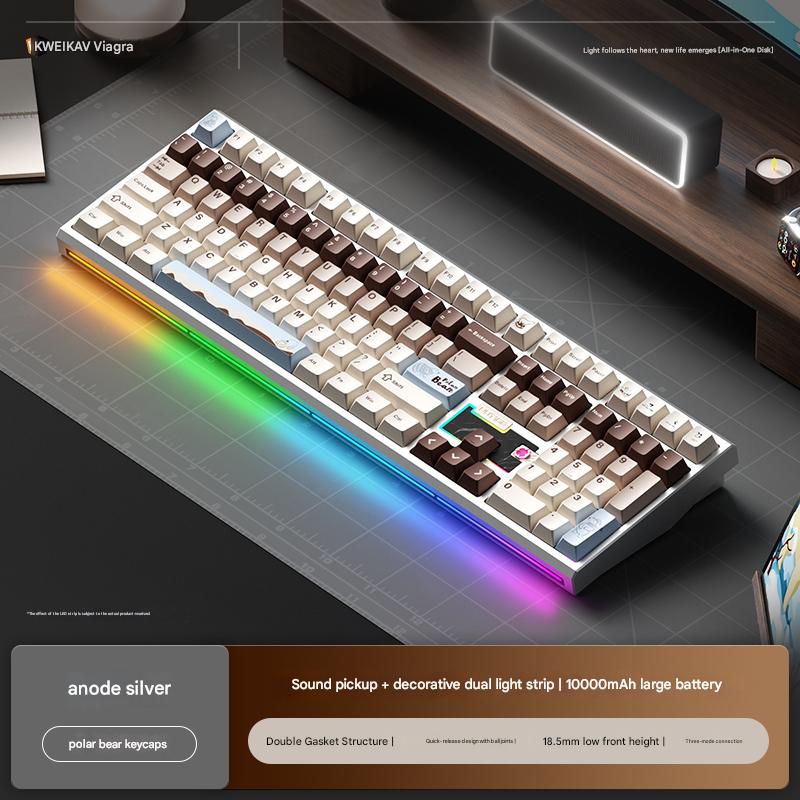 Bàn Phím Cơ WEIKAV NUT108 Nhôm CNC 3 Mode Full Size