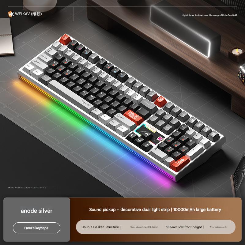 Bàn Phím Cơ WEIKAV NUT108 Nhôm CNC 3 Mode Full Size