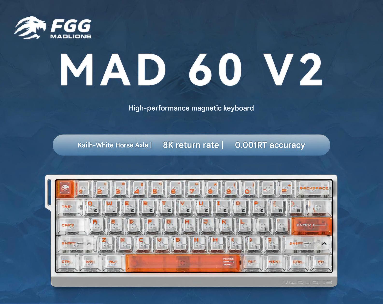 [Group Buy] Bàn Phím Cơ Gaming HE MADLIONS MAD 60/68 V2