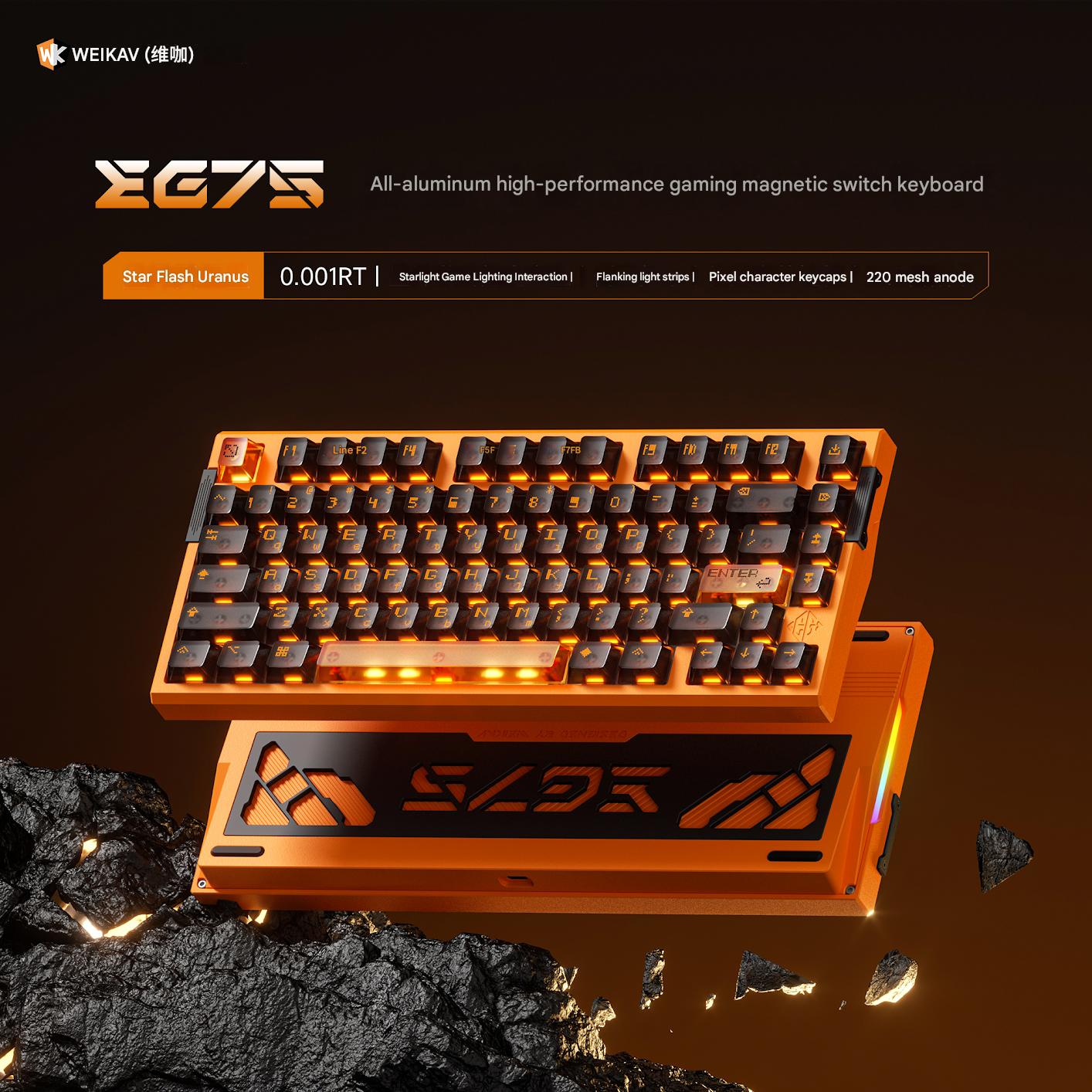 [Group Buy] Bàn Phím HE Nhôm CNC WEIKAV EG75