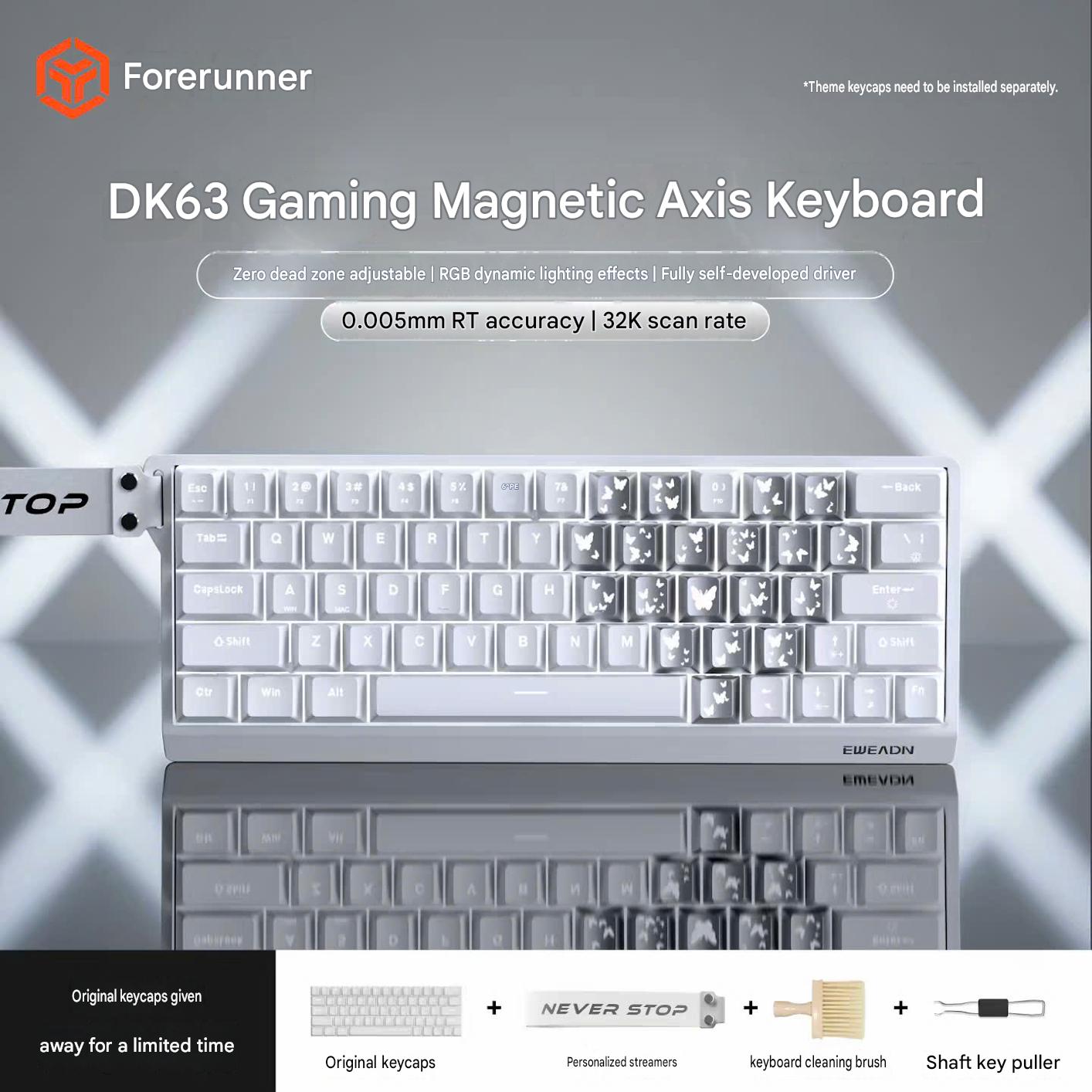 [GROUP BUY] BÀN PHÍM GAMING HE EWEADN DK63 32K POLLING RATE