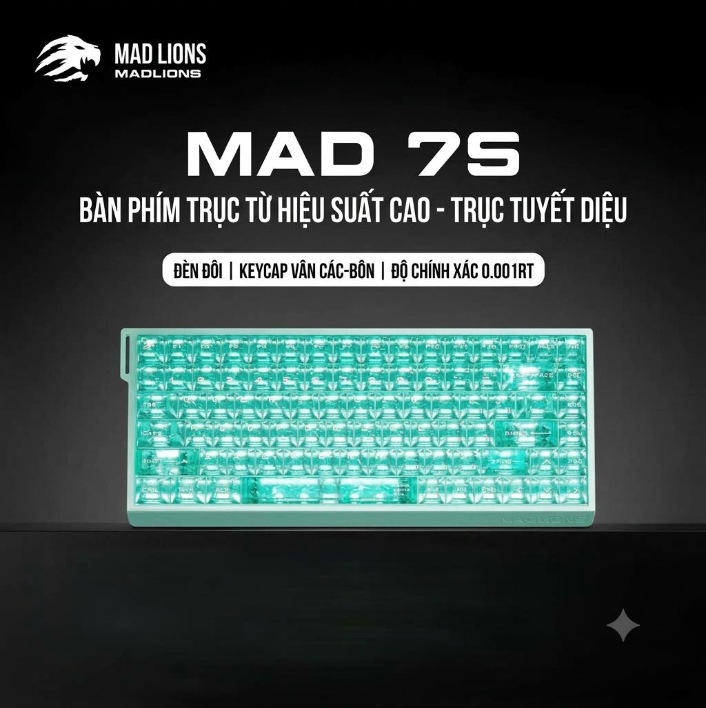 [GROUP BUY] MADLIONS MAD 75 PHỔ CẬP PHÍM HE RAPID TRIGGER 0,001MM