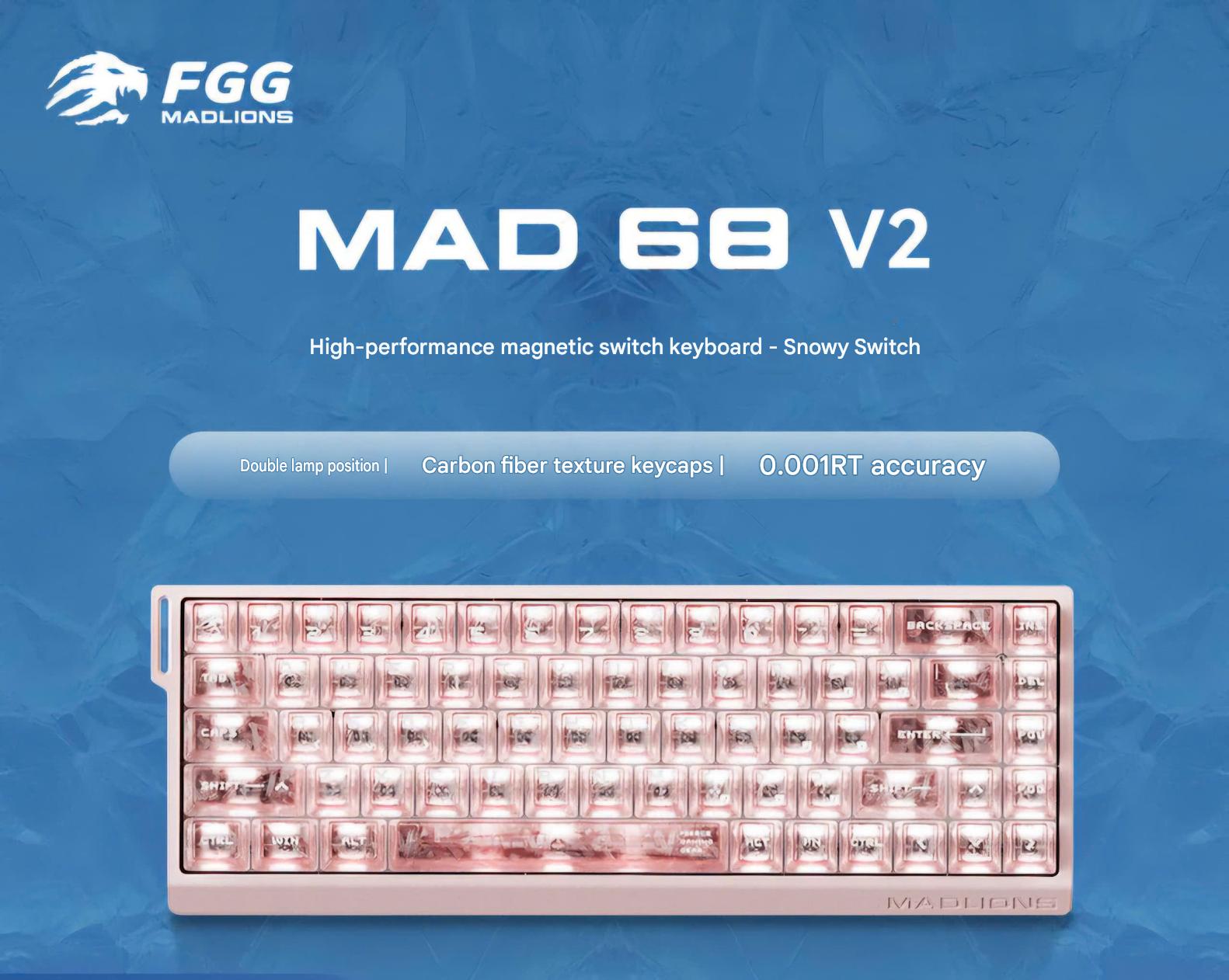 [Group Buy] Bàn Phím Cơ Gaming HE MADLIONS MAD 60/68 V2