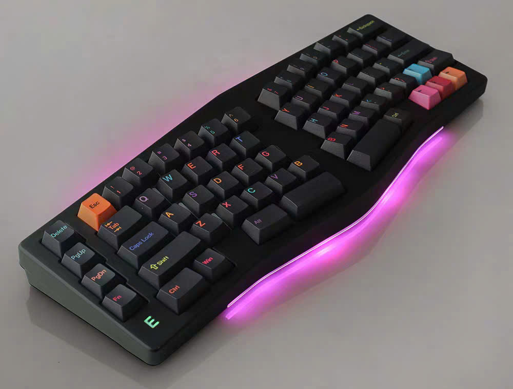 Bàn Phím Cơ Alice MMD EIF68 Ergo Tặng Kèm Kê Tay