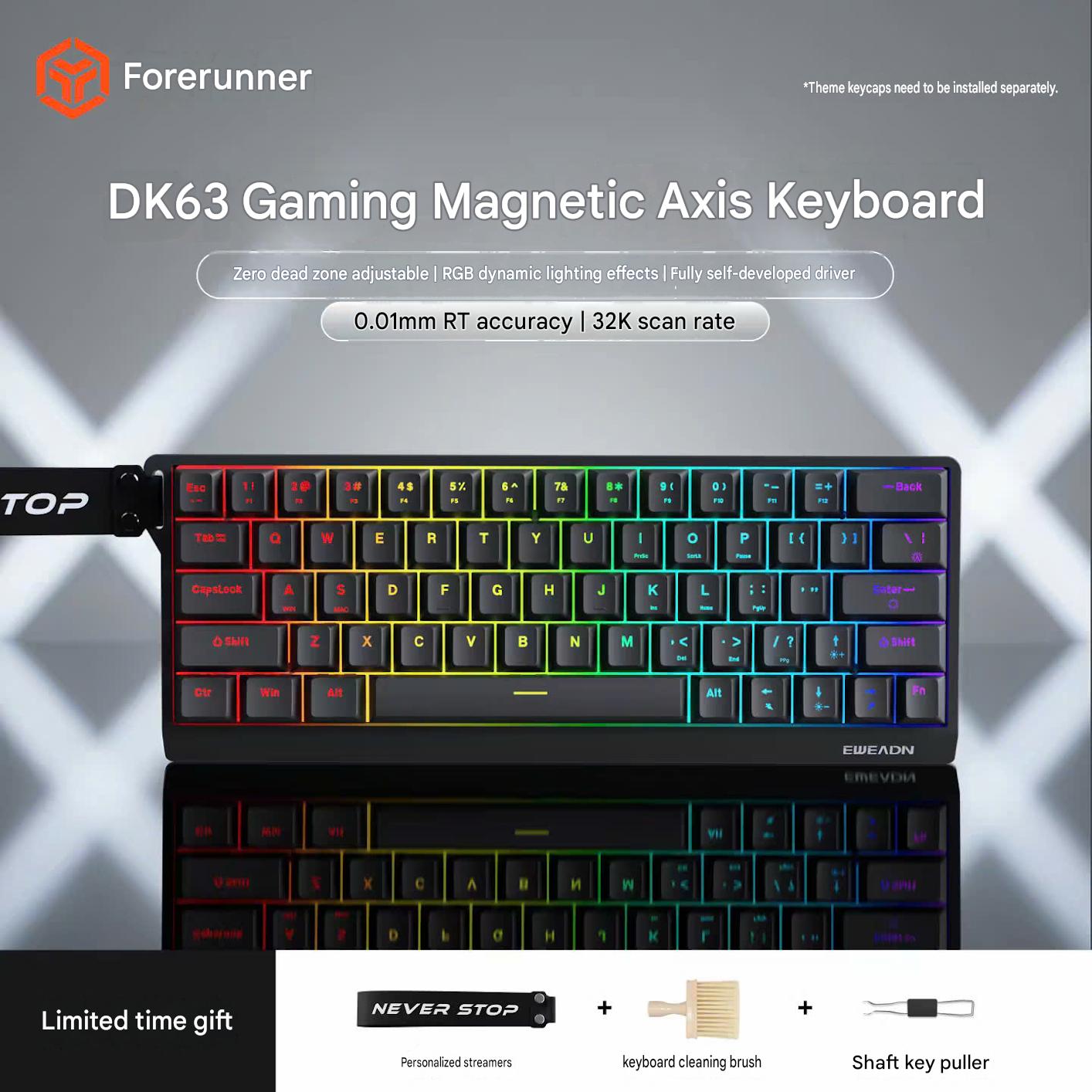 [GROUP BUY] BÀN PHÍM GAMING HE EWEADN DK63 32K POLLING RATE