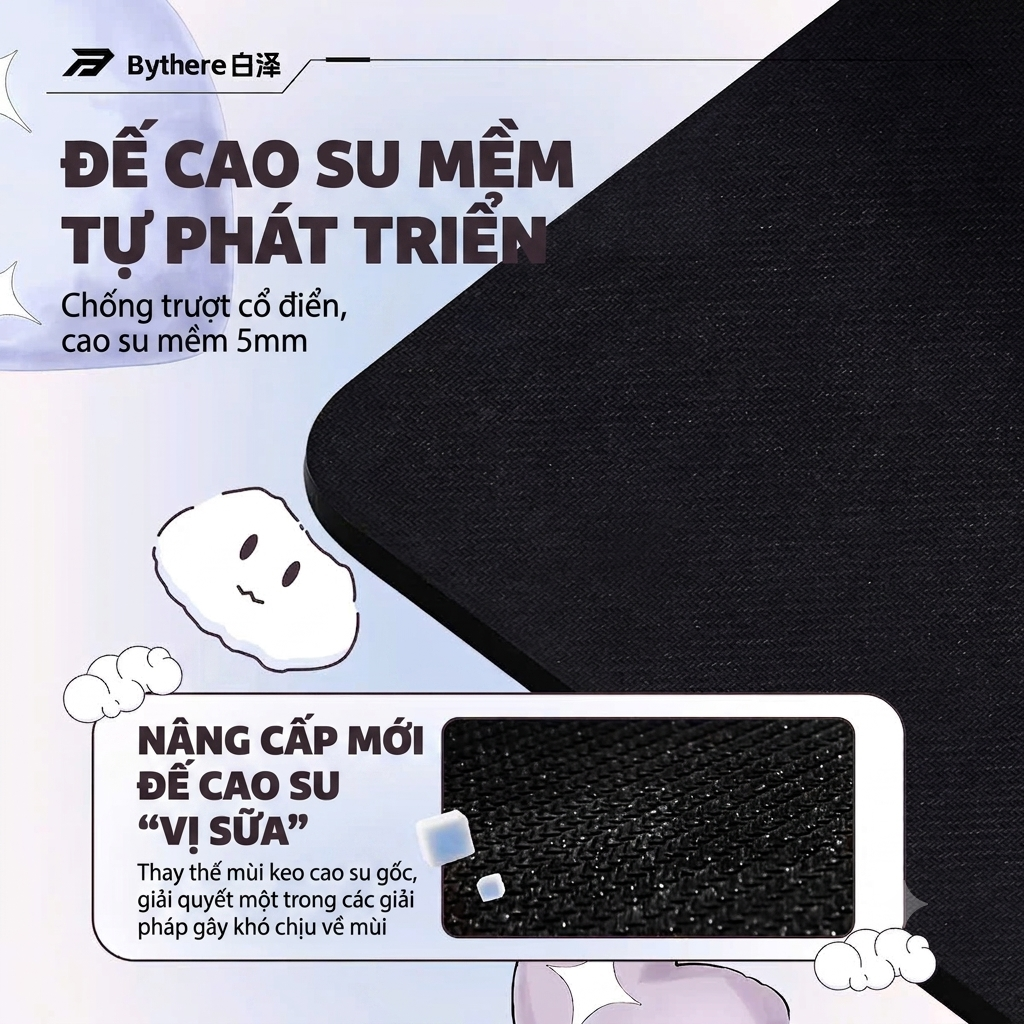 [Group Buy] Pad Chuột eSport BythereTu Niang Trung Tính Art Độc Quyền