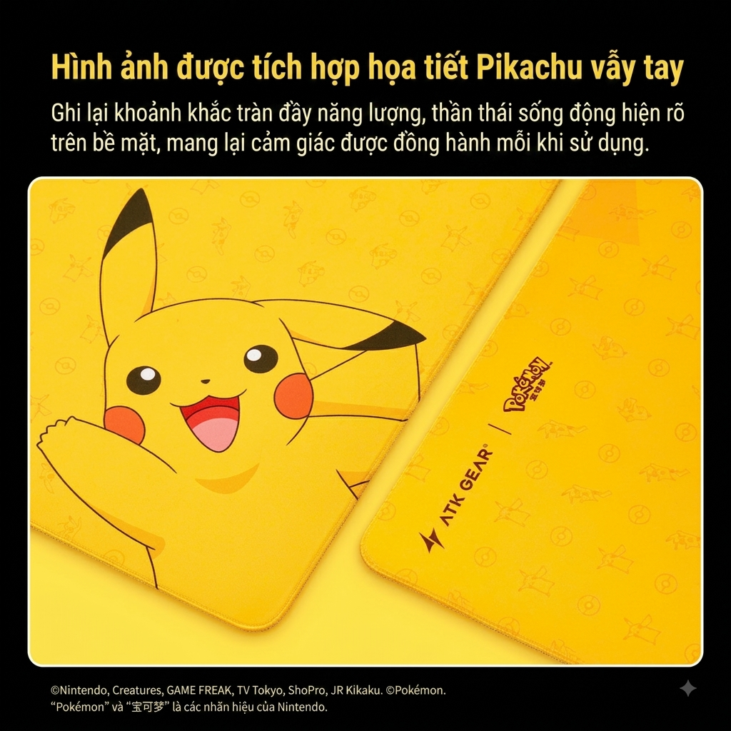 [GROUP BUY] PAD CHUỘT ATK COLAB POKÉMON LIMITED EDITION