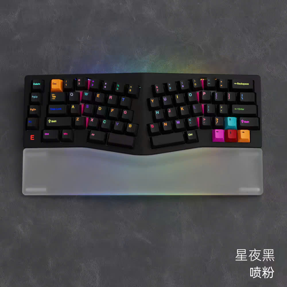 Bàn Phím Cơ Alice MMD EIF68 Ergo Tặng Kèm Kê Tay