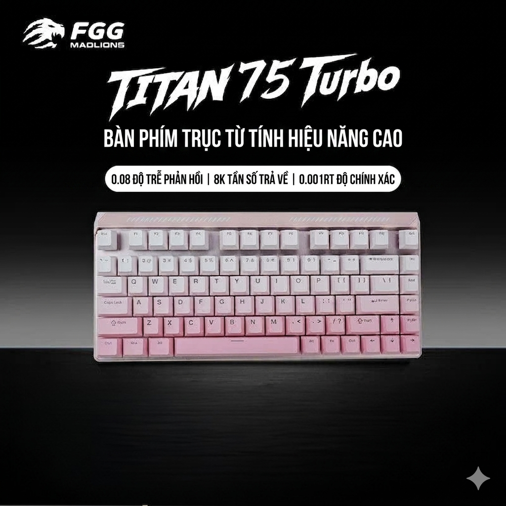 [Group Buy] Bàn Phím Gaming HE Titan75 Turbo RT 0,001mm