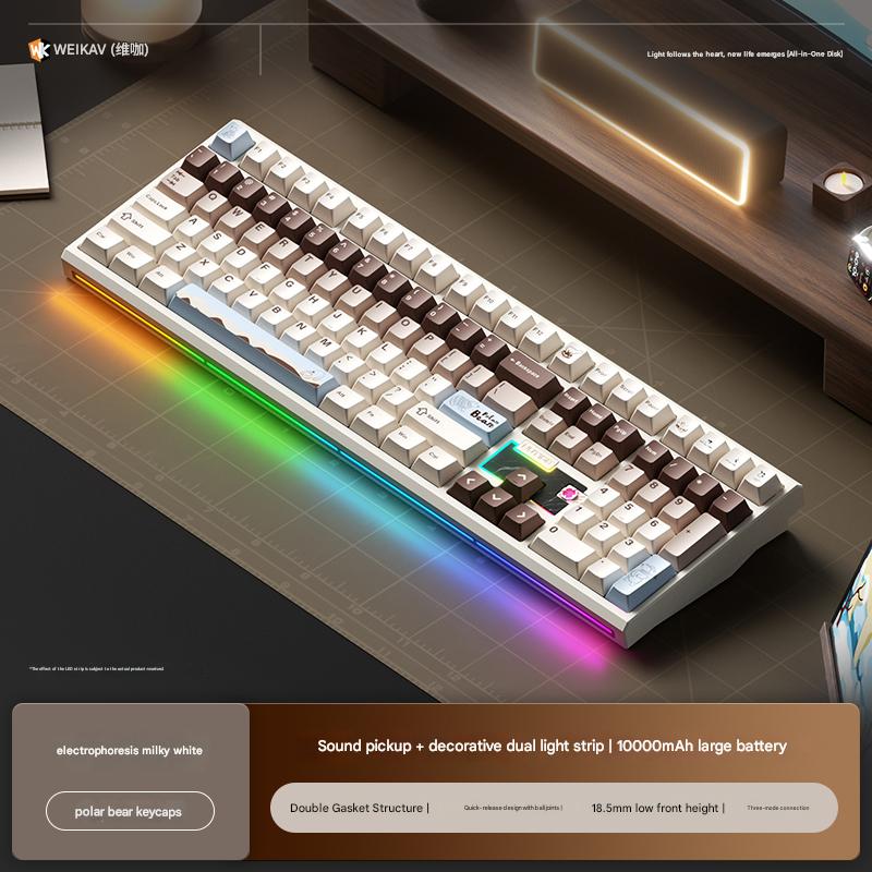 Bàn Phím Cơ WEIKAV NUT108 Nhôm CNC 3 Mode Full Size