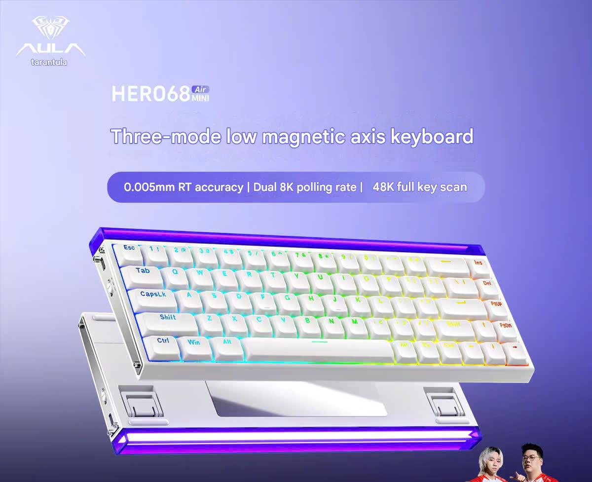 [Đã Đóng GB] Bàn Phím Gaming Low Profile Aula Hero68 Mini Air