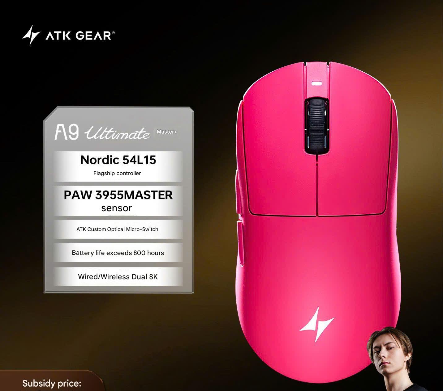 [Đã Đóng GB] Chuột Gaming eSport ATK A9 Air Master+ Và A9 Ultimate Master+
