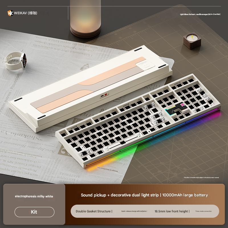 Bàn Phím Cơ WEIKAV NUT108 Nhôm CNC 3 Mode Full Size