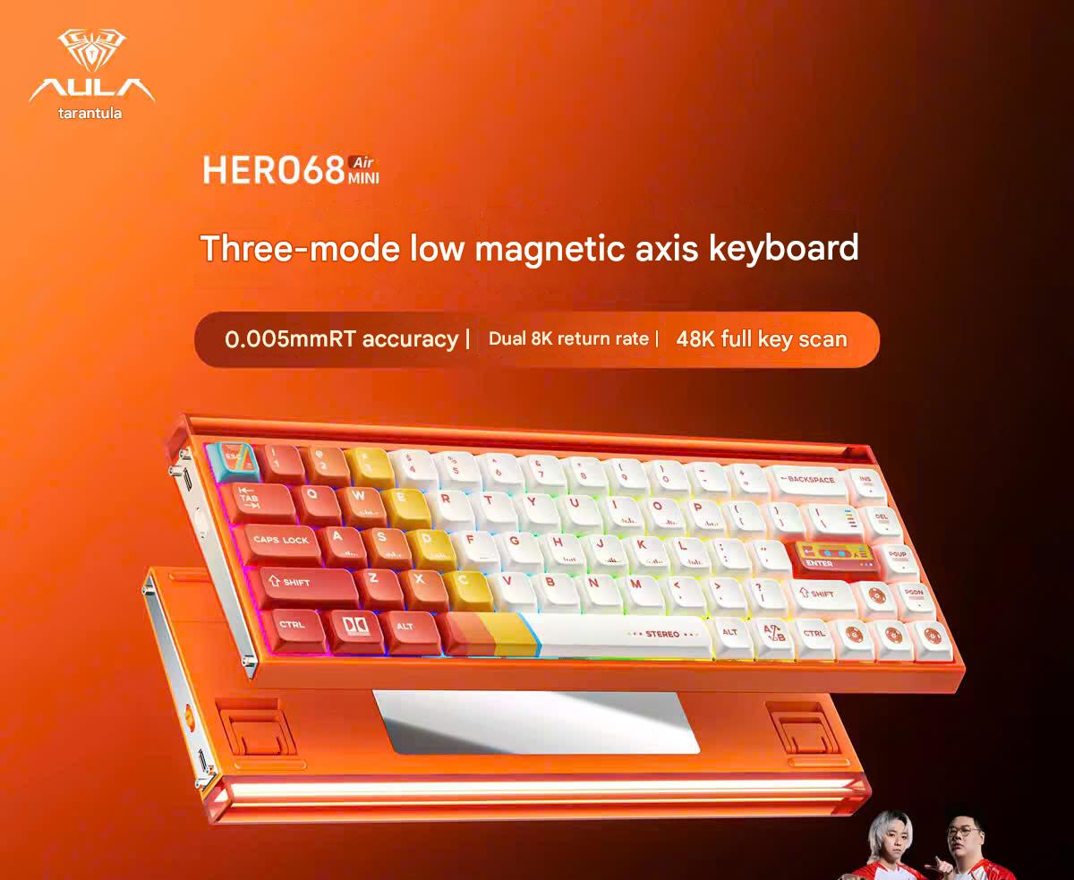 [Đã Đóng GB] Bàn Phím Gaming Low Profile Aula Hero68 Mini Air