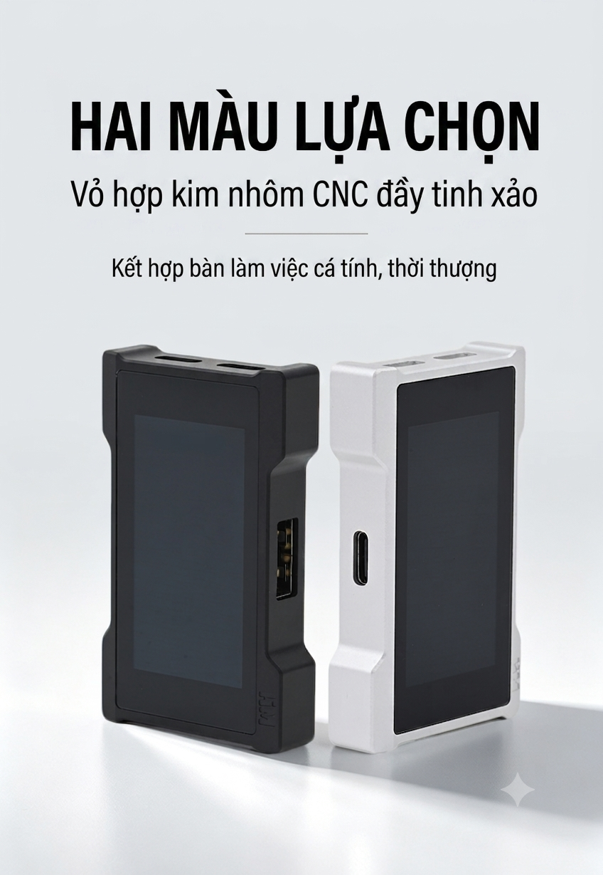 [ĐÓNG GB] HM HUB AUDIOX HÔ TRỢ AUDIO SẠC NHANH PD 60W 8K POLLING RATE
